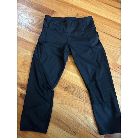 Athleta Mesh Contender Capri Tights Powerlift, Black Size S Women - Picture 2 of 5